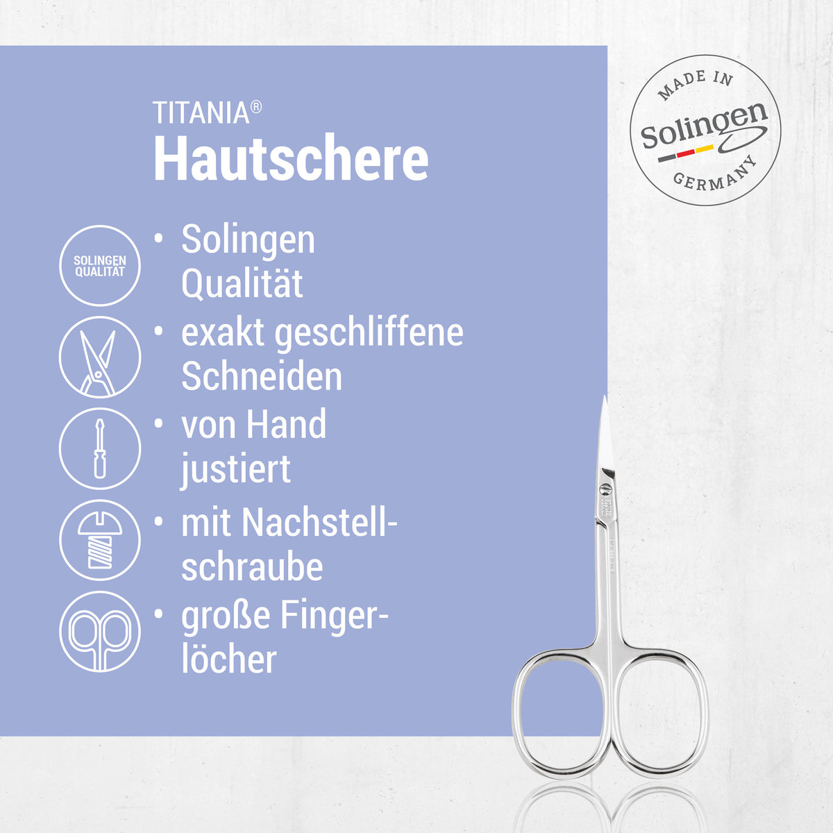 Solingen Hautschere (9,5 cm)
