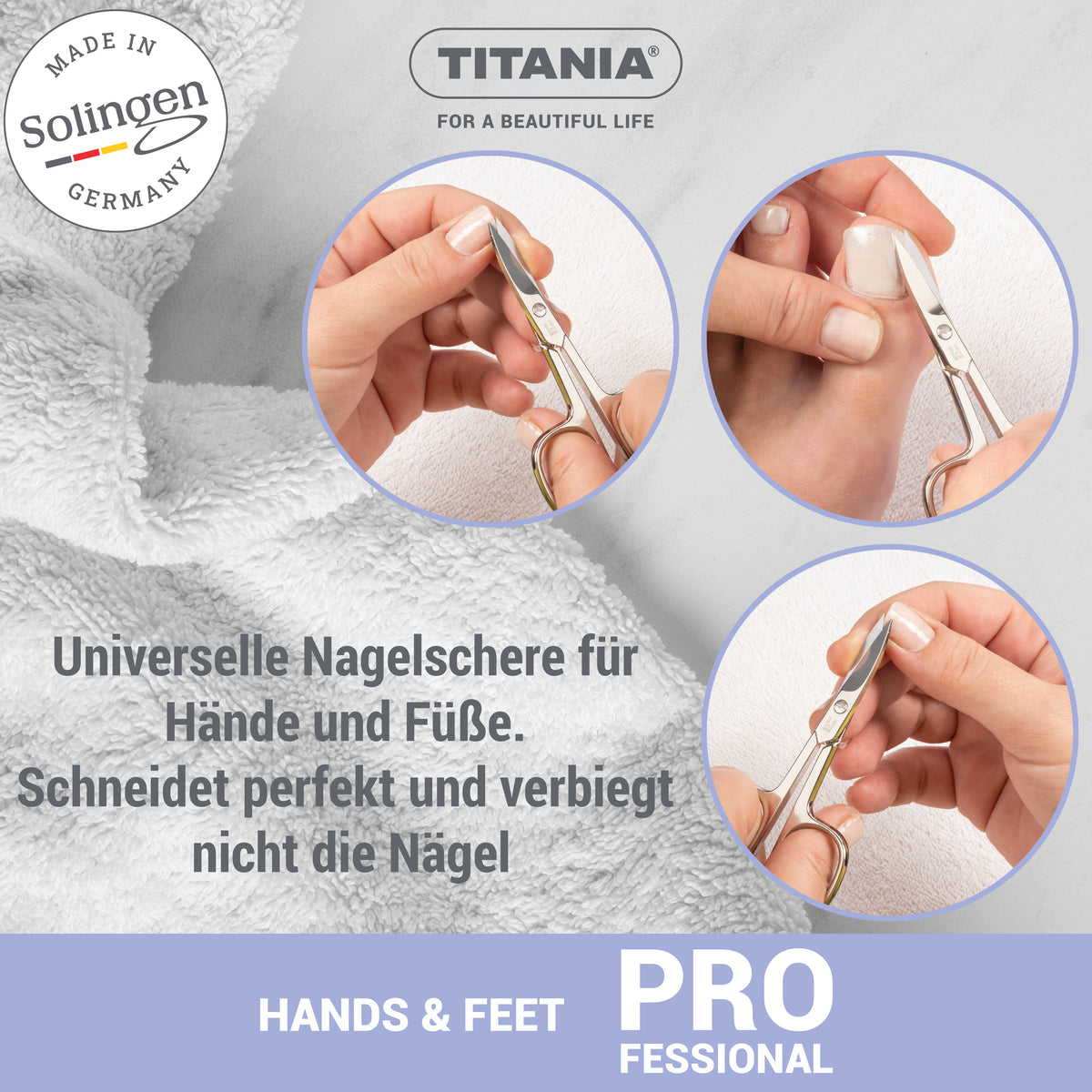 Solingen gerade Nagelschere (extra scharf)