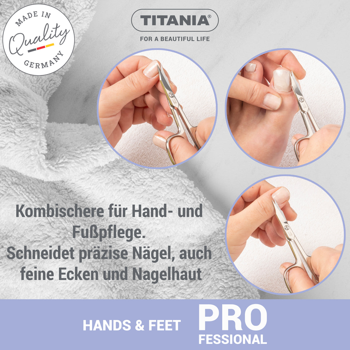 Solingen Haut- & Nagelschere mit Turmspitze