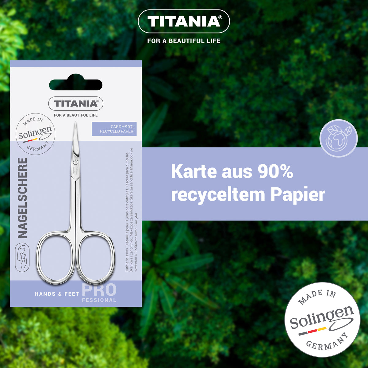 Solingen Hautschere mit dünner Spitze (9,5 cm)