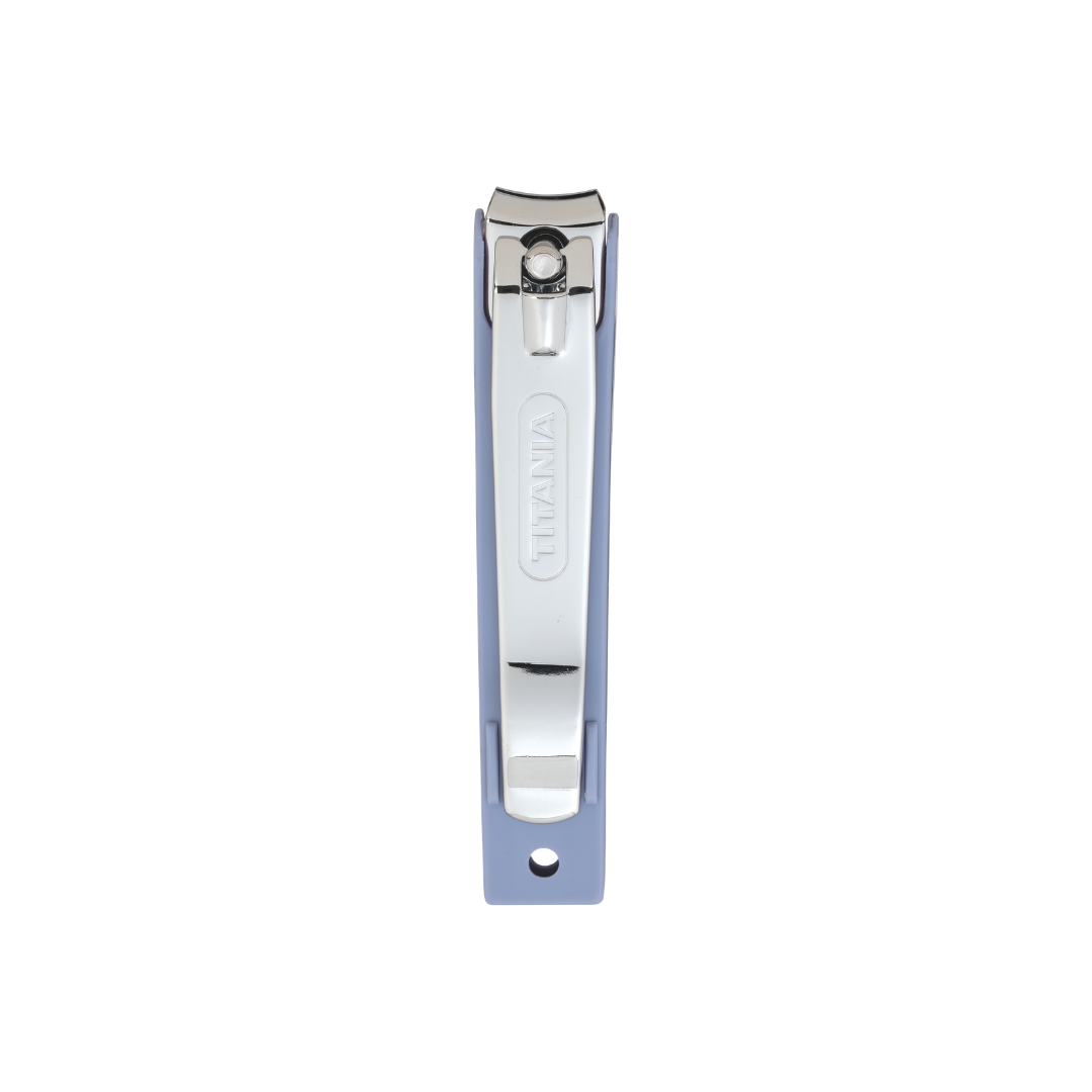 Verchromter Fußnagelknipser mit Auffangschale (9 cm)