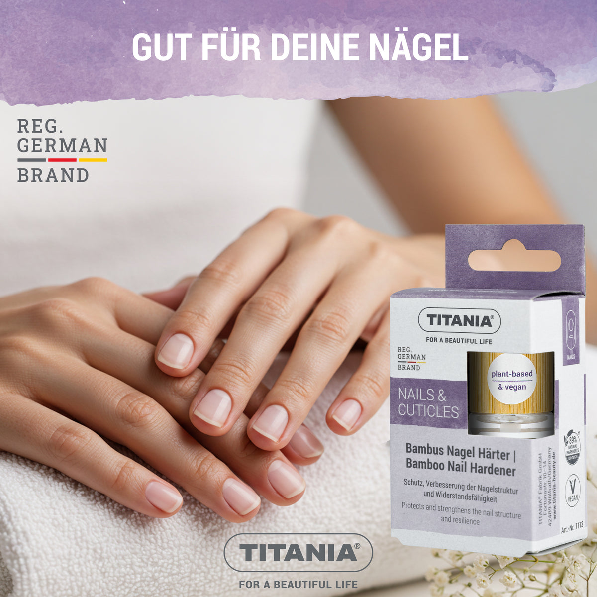 Bambus Nagelhärter mit Bambus Extrakt & Vitamin-Mix