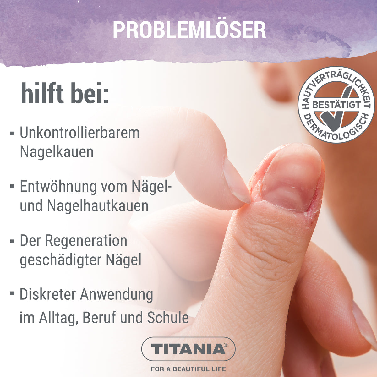 Nagelkau Stopp - Bitterstoff gegen Nagelkauen