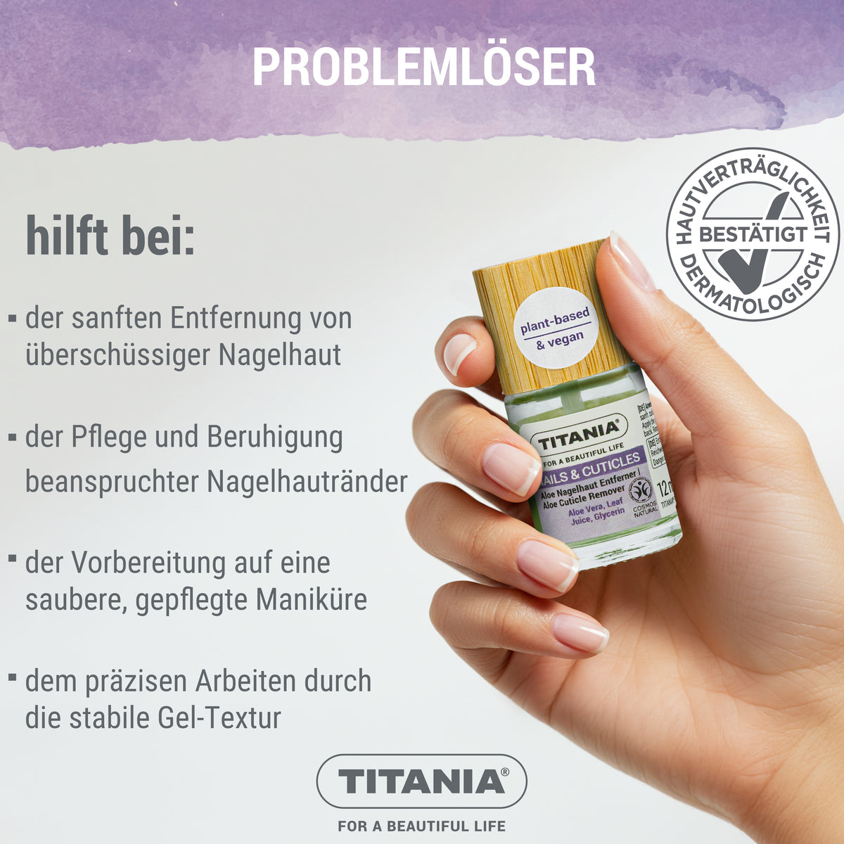Nagelhaut Entferner Gel mit Aloe Vera & Glycerin