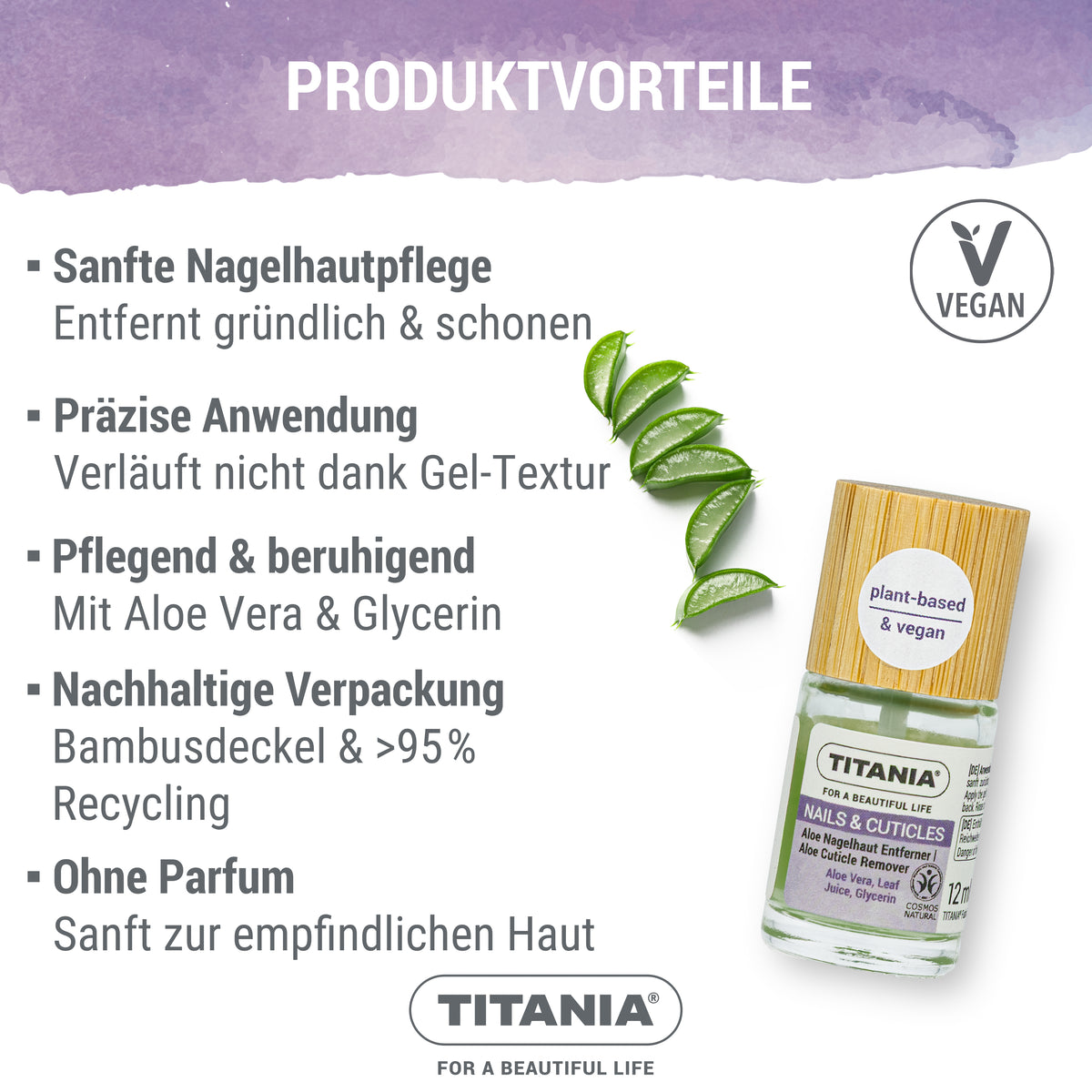 Nagelhaut Entferner Gel mit Aloe Vera & Glycerin