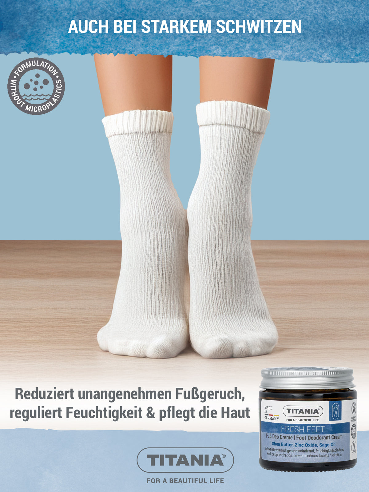 Fuß Deo Creme geruchsmindernd & schweißhemmend