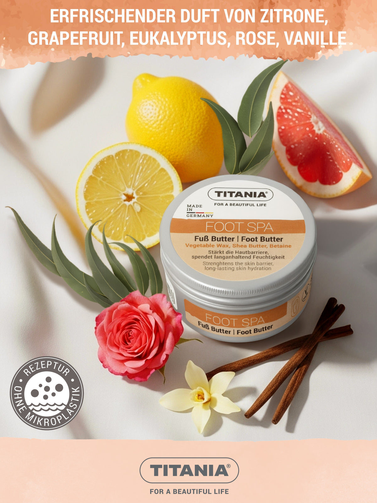 Fuß Butter für trockene Füße