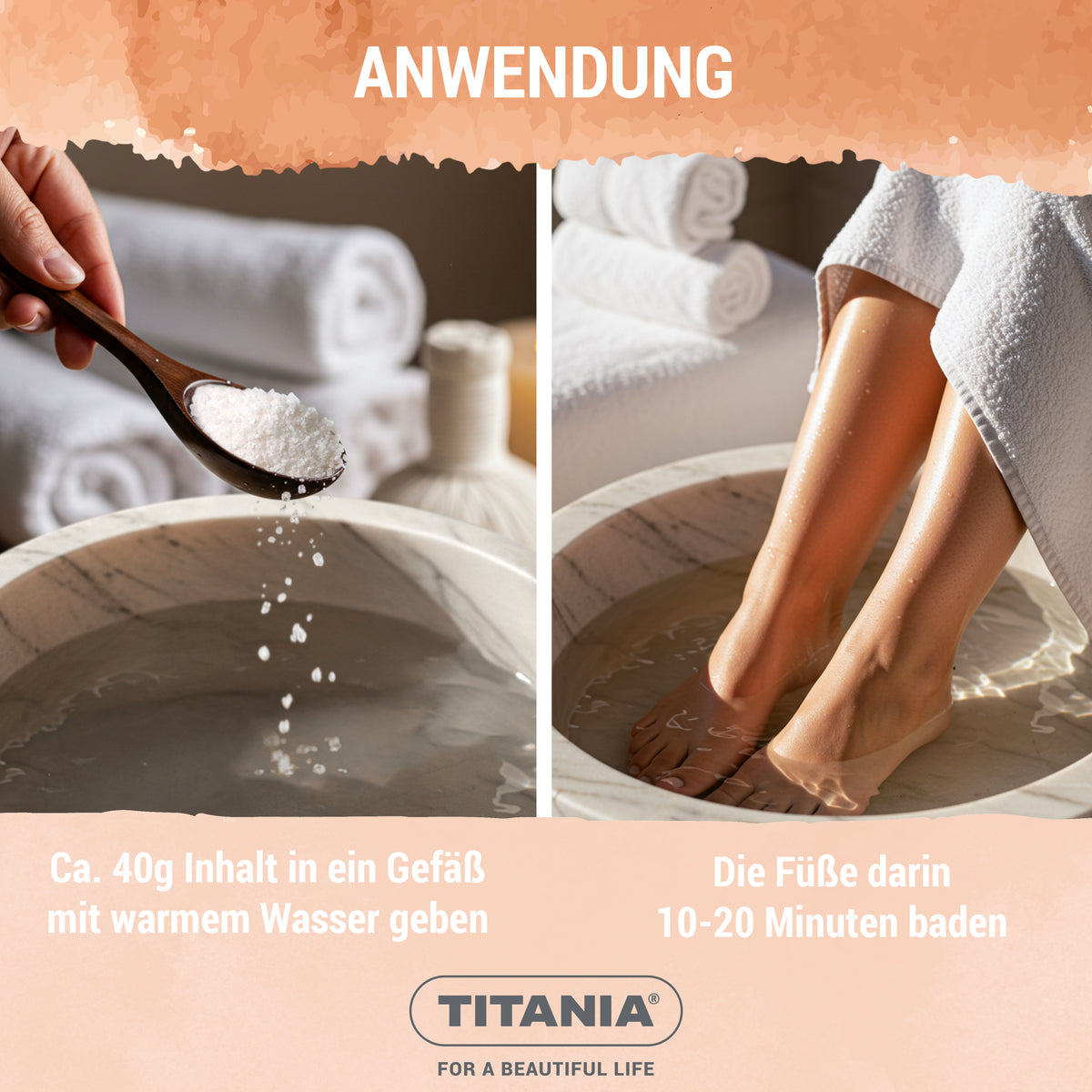Fußbadesalz mit Kamillen- & Weißem Tee-Extrakt