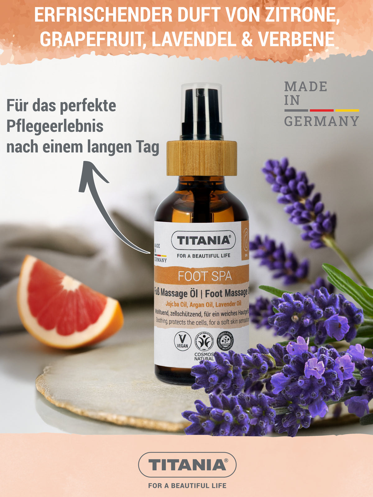 Fuß Massage Öl für geschmeidige Füße