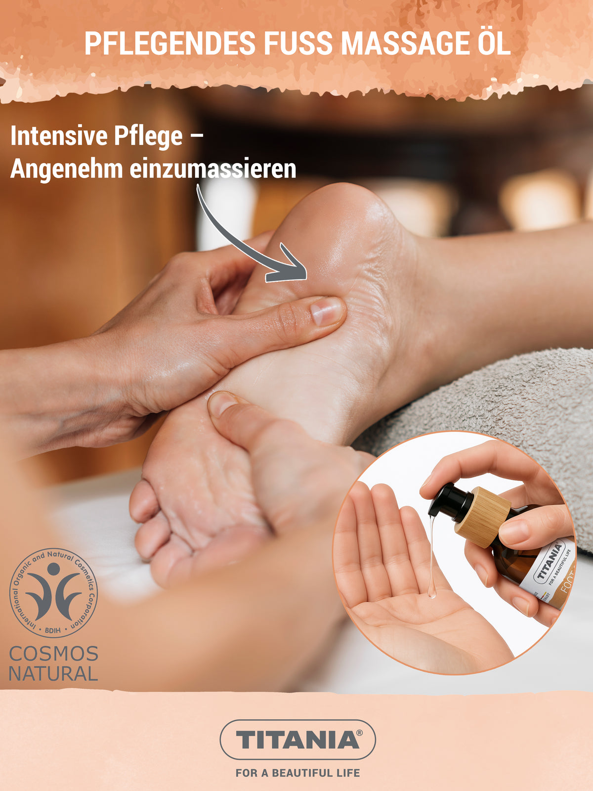 Fuß Massage Öl für geschmeidige Füße