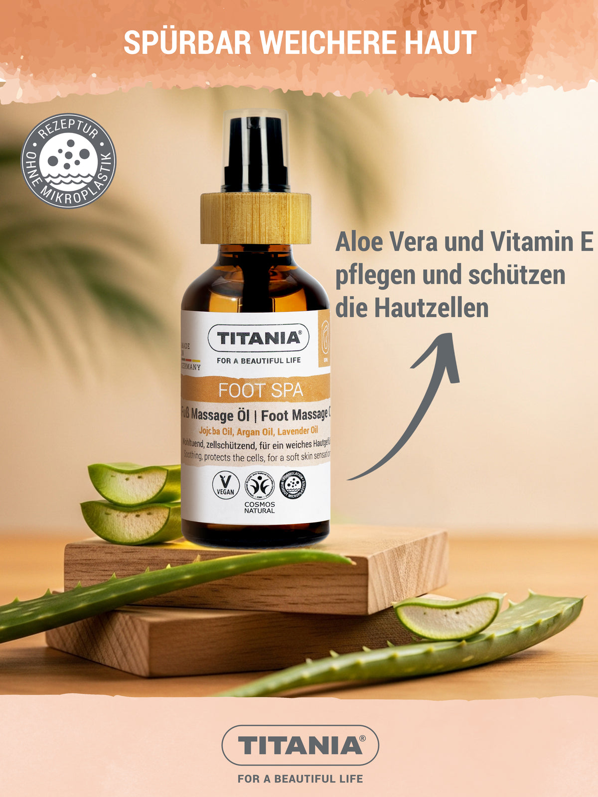 Fuß Massage Öl für geschmeidige Füße