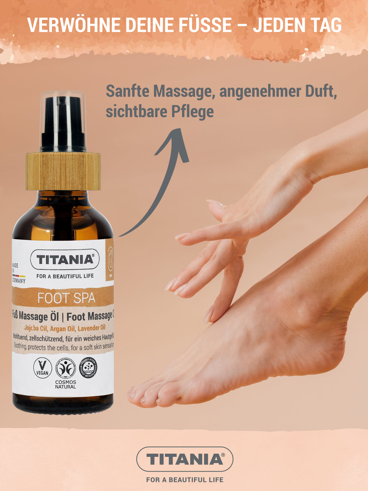 Fuß Massage Öl für geschmeidige Füße
