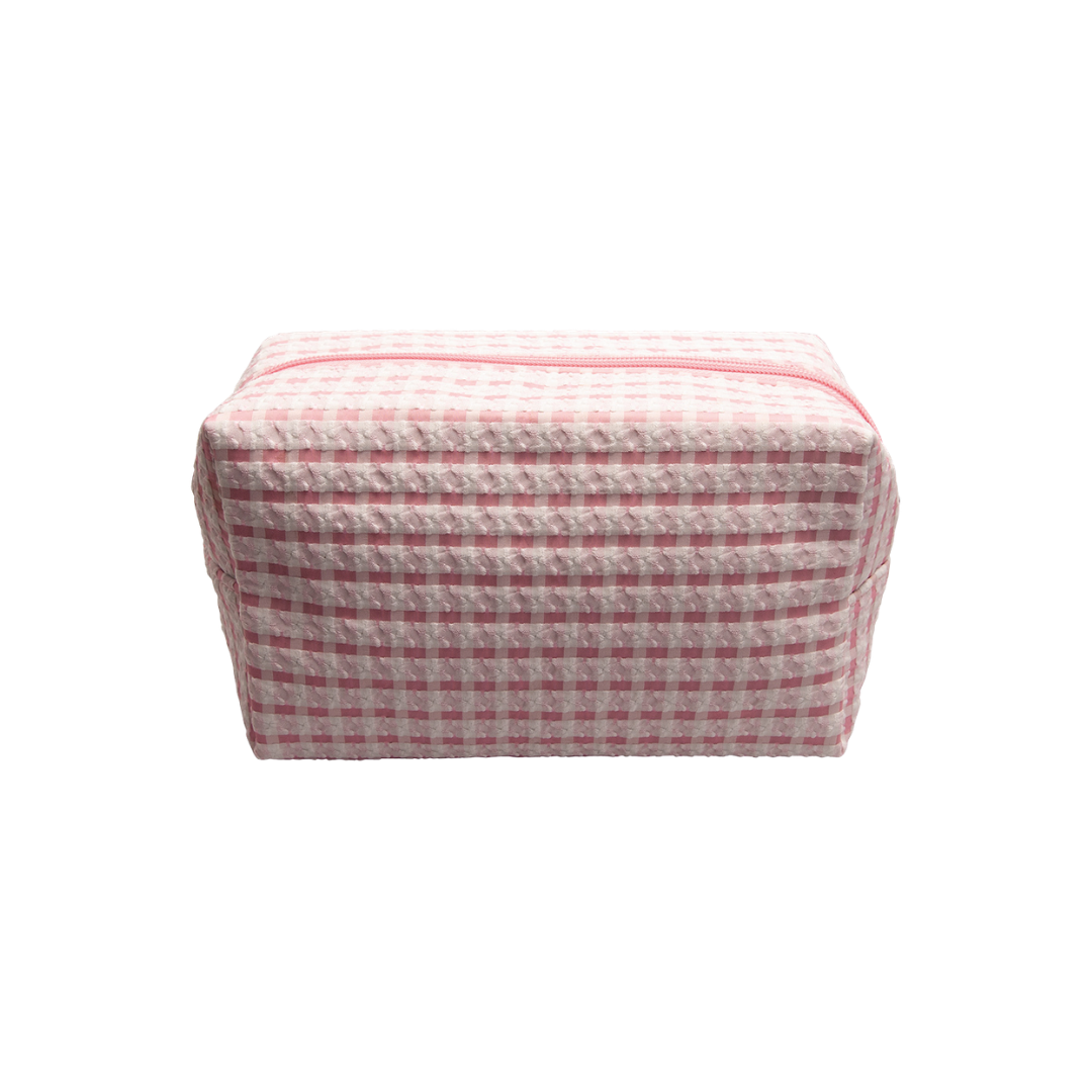 Kosmetiktasche Weiß-Pink