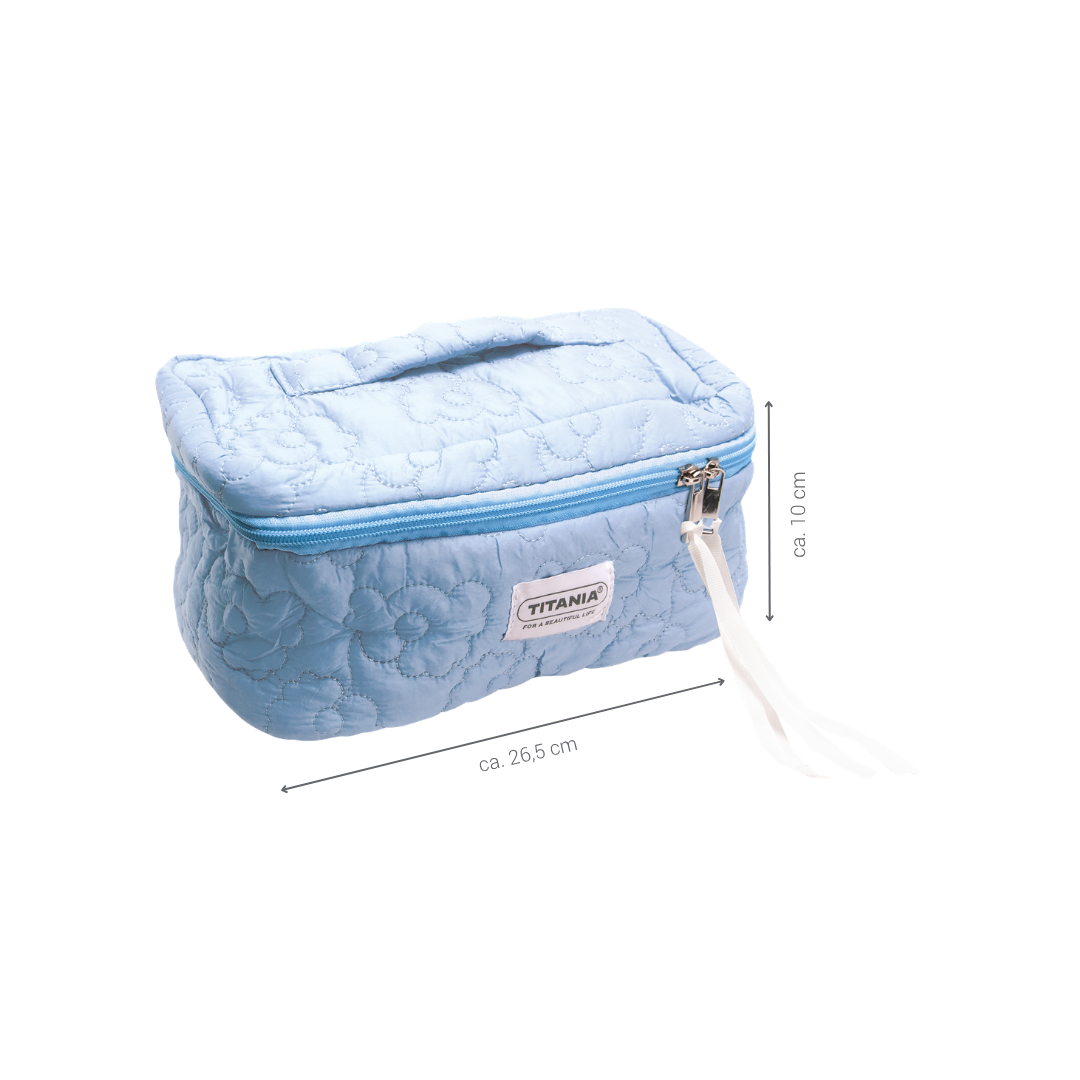 Kosmetiktasche, Hellblau