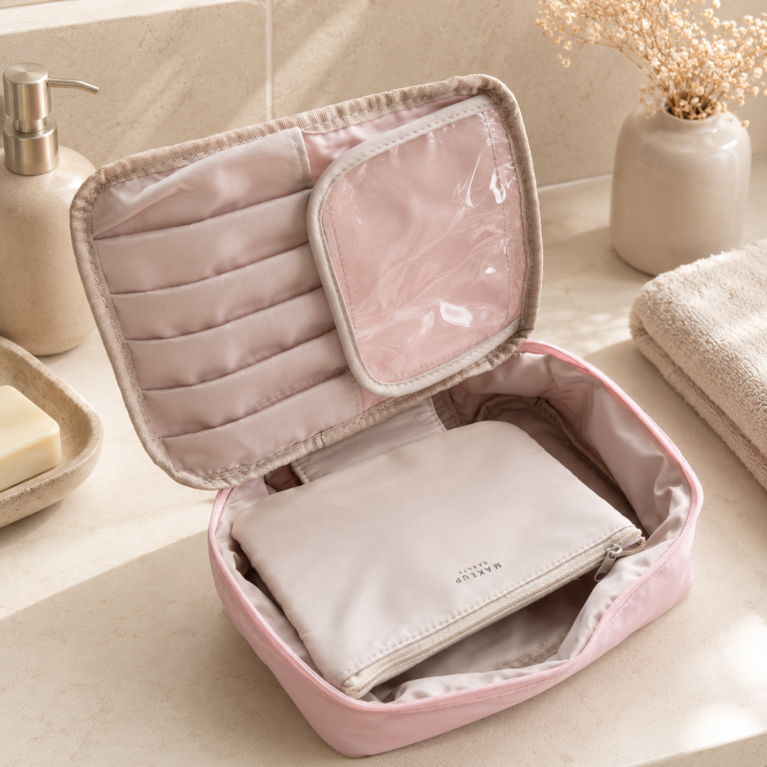 Kosmetiktasche Pink